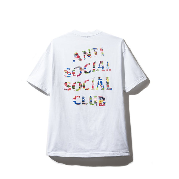Antisocial Social Club Flag White Tee – Solestage