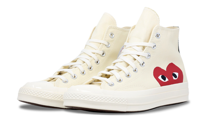 Converse Chuck Taylor Hi x CDG Comme Des Garcons PLAY White (150205C) Size 7-11