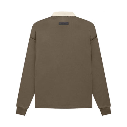 Fear of God Essentials Henley Rugby 'Wood'