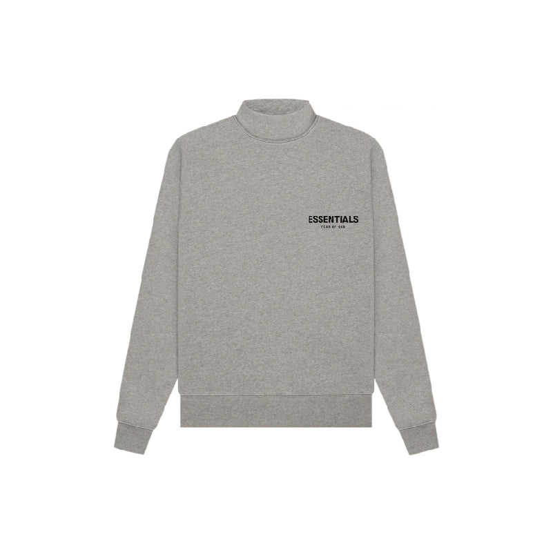 Fear of God Essentials Mockneck 'Dark Oatmeal'