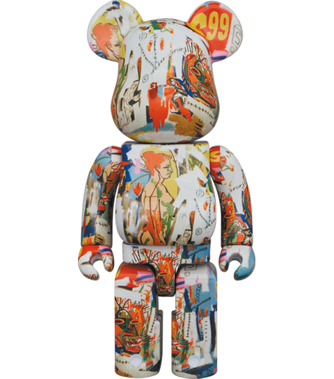 Medicom Toy x BE@RBRICK 400% #4 / Andy Warhol & Jean-Michel Basquiat One Size