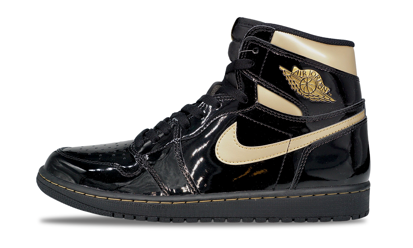 Nike Jordan 1 Retro High OG Black Metallic Gold 2020 (555088-032) Men 8-12