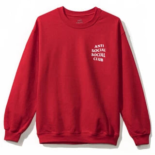 Antisocial Social Club Crewneck Red White