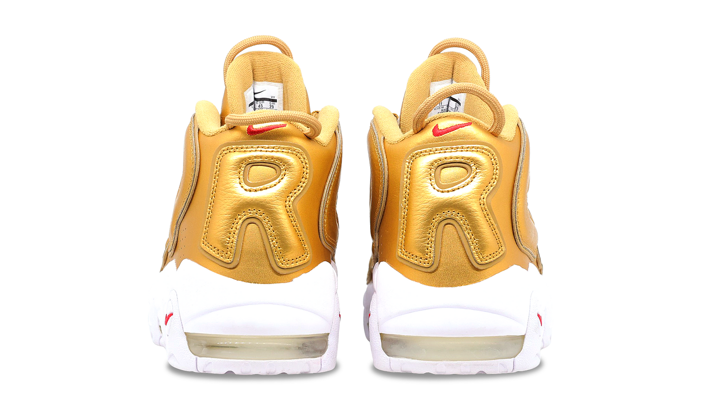 Nike Air More Uptempo x Supreme Metallic Gold 2017 (902290-700) Men's Size 8-11