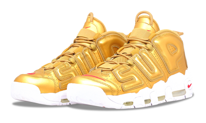 Nike Air More Uptempo x Supreme Metallic Gold 2017 (902290-700) Men's Size 8-11