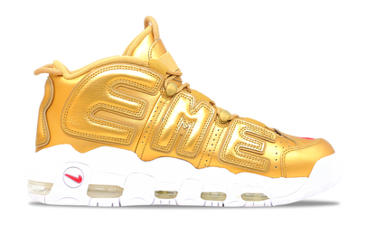 Nike Air More Uptempo x Supreme Metallic Gold 2017 (902290-700) Men's Size 8-11