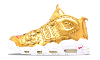 Nike Air More Uptempo x Supreme Metallic Gold 2017 (902290-700) Men's Size 8-11