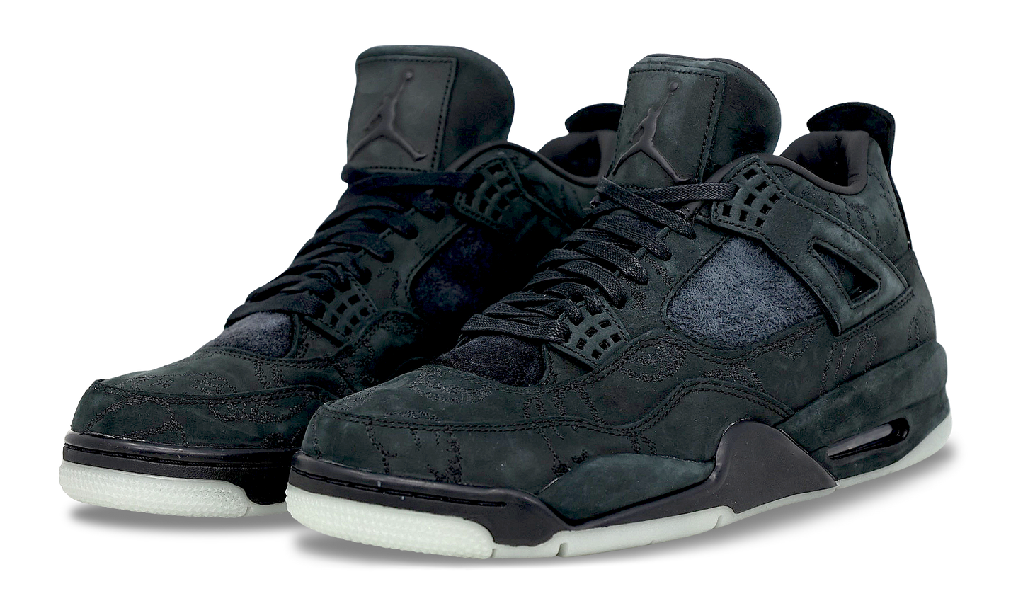 Nike Air Jordan 4 Retro x KAWS Black 2017 (930155-001) Men's Size 9-11