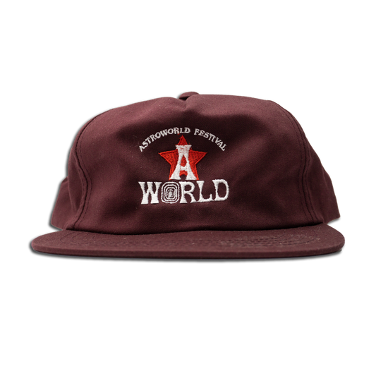 Travis Scott Astroworld Festival Hat II Burgandy