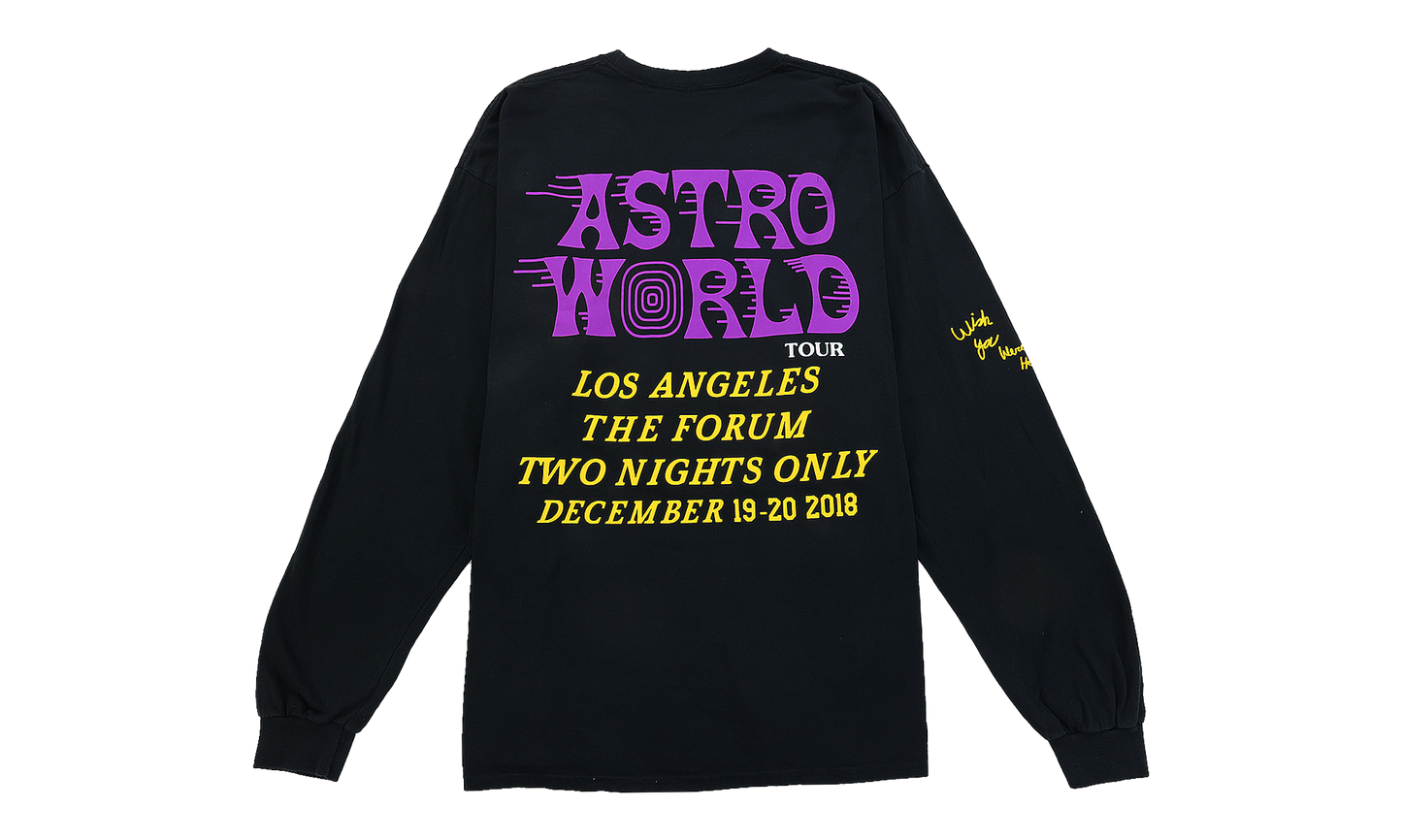 Travis Scott Astroworld LA Exclusive Long Sleeve Tee (93665-444) Mens Size S-2XL