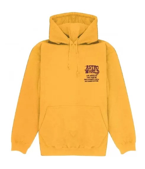 Travis Scott LA EXCLUSIVE GOLD HOODIE