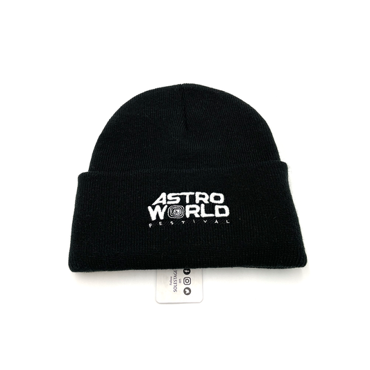 Travis Scott Astroworld Festival Black Beanie (93665-9158) One Size