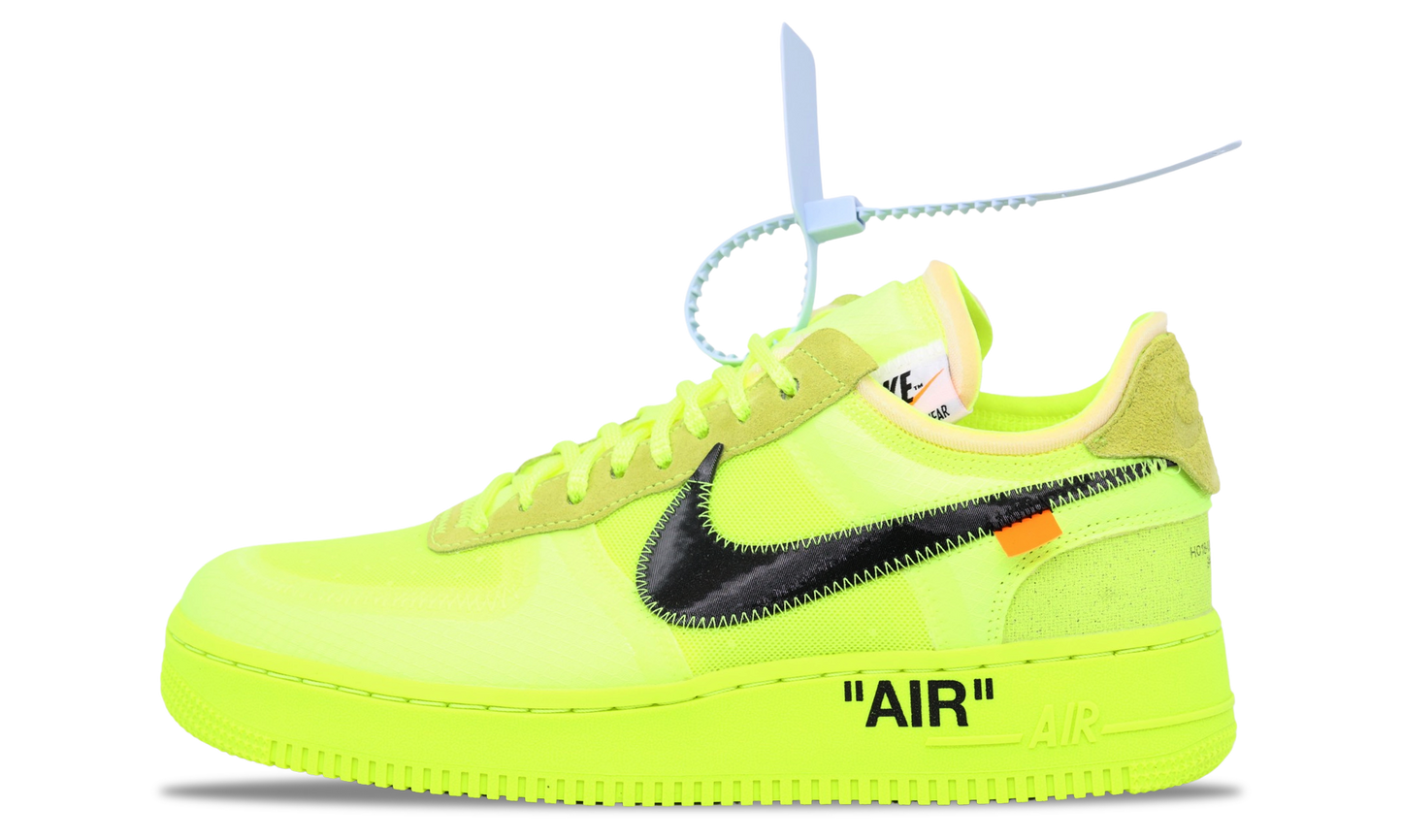 Nike Air Force 1 Low x OFF-WHITE Volt 2018 (AO4606-700) Men's Size 4-11