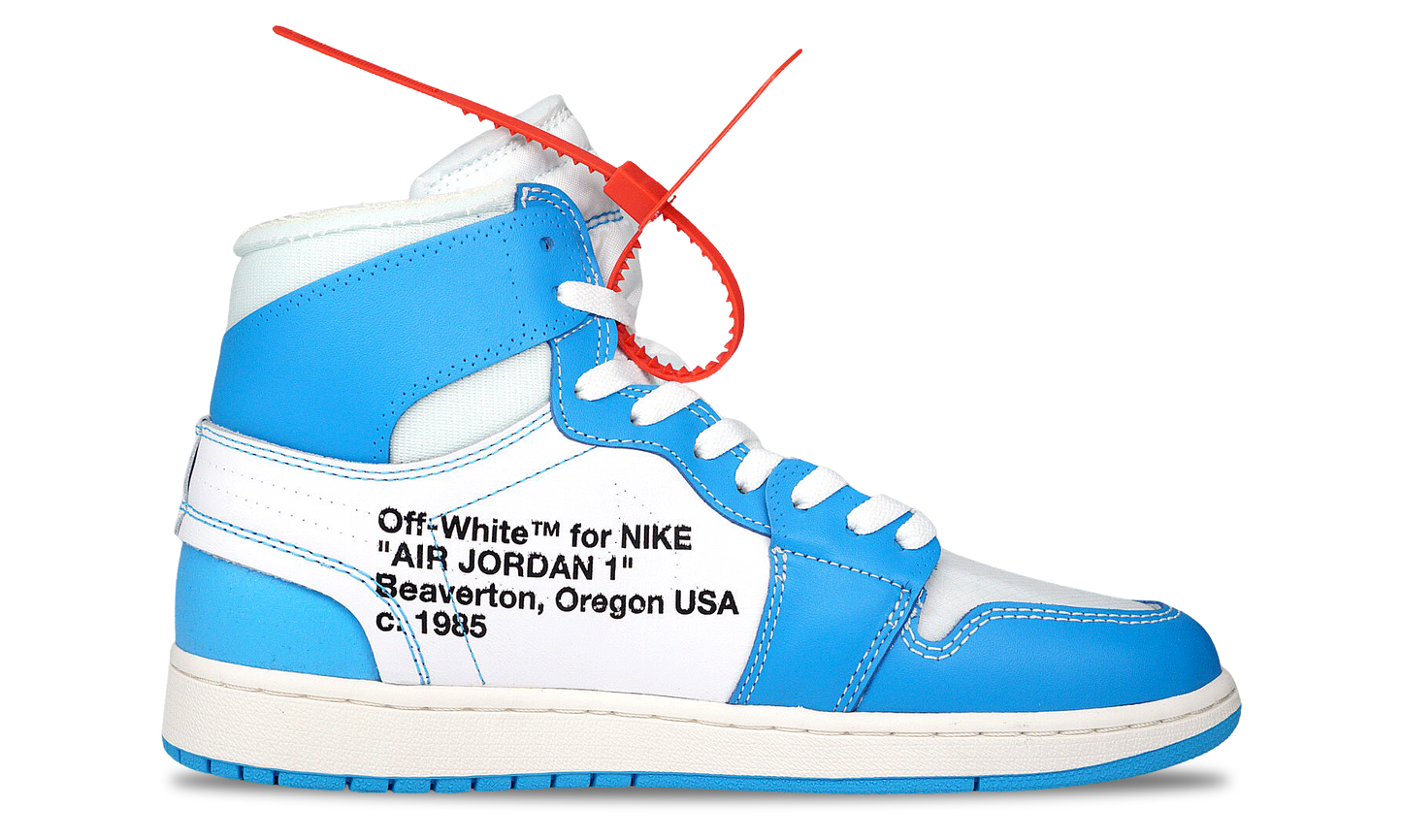 Nike Jordan 1 Retro High OG x OFF-WHITE UNC (AQ0818-148) Men's Size 10-12