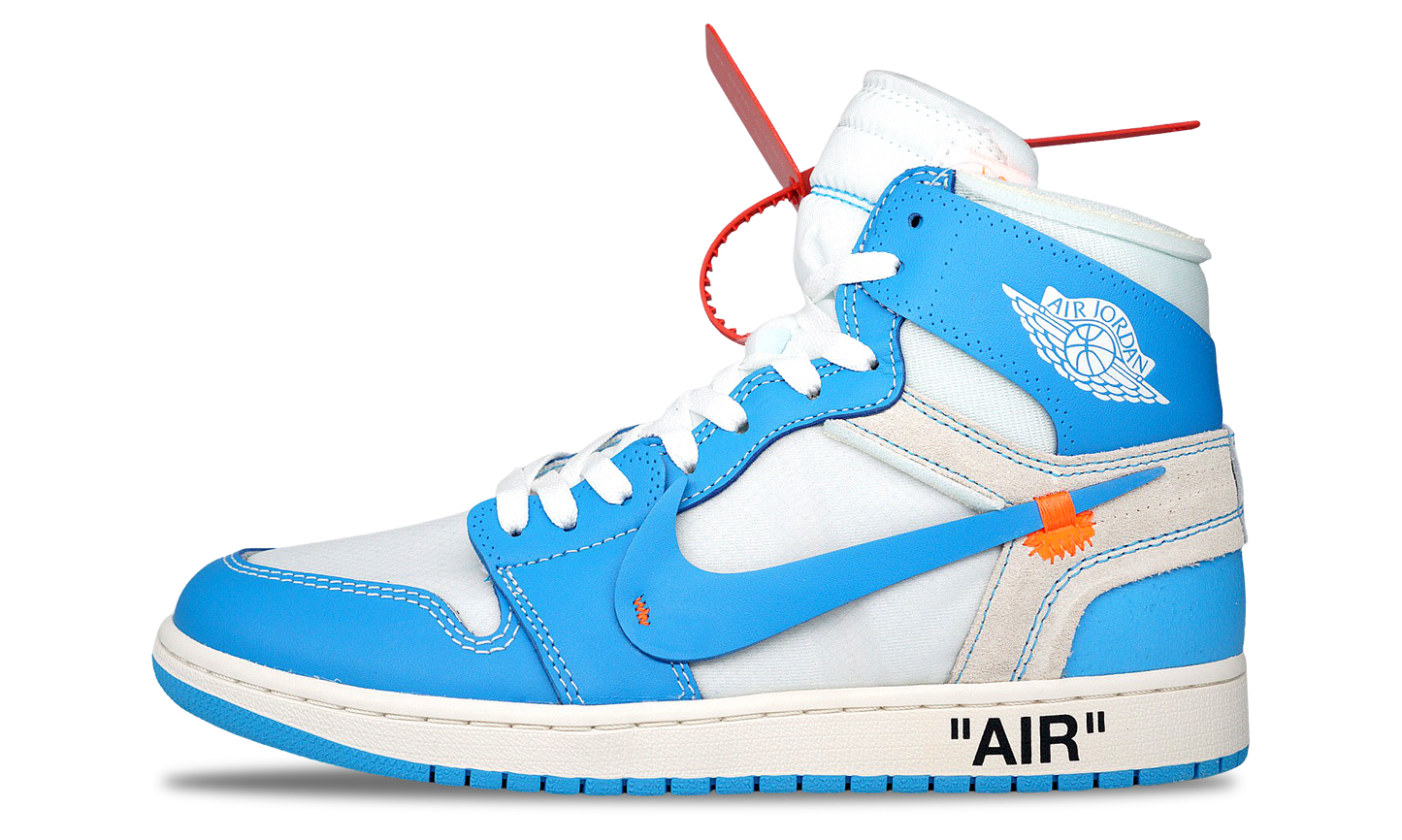 Nike Jordan 1 Retro High OG x OFF-WHITE UNC (AQ0818-148) Men's Size 10-12