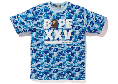 Bape ABC Bape XXV Logo Tee Blue