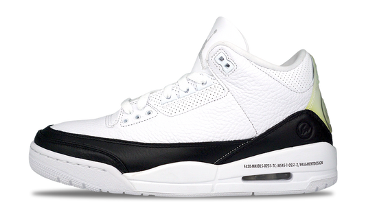 Nike Jordan 3 Retro SP x Fragment Design White (DA3595-100) Men's Size 6-14