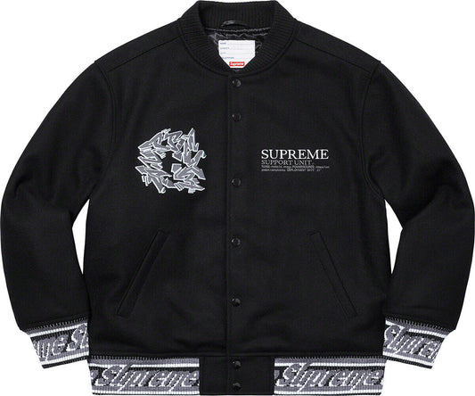 Supreme Support Unit Varsity Jacket FW21 (FW21J112) Men's Sizes M