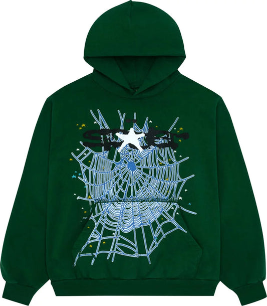 Sp5der Web Hoodie Hunter Green