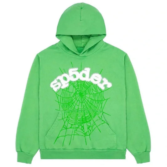 Sp5der Web Hoodie Slime Green