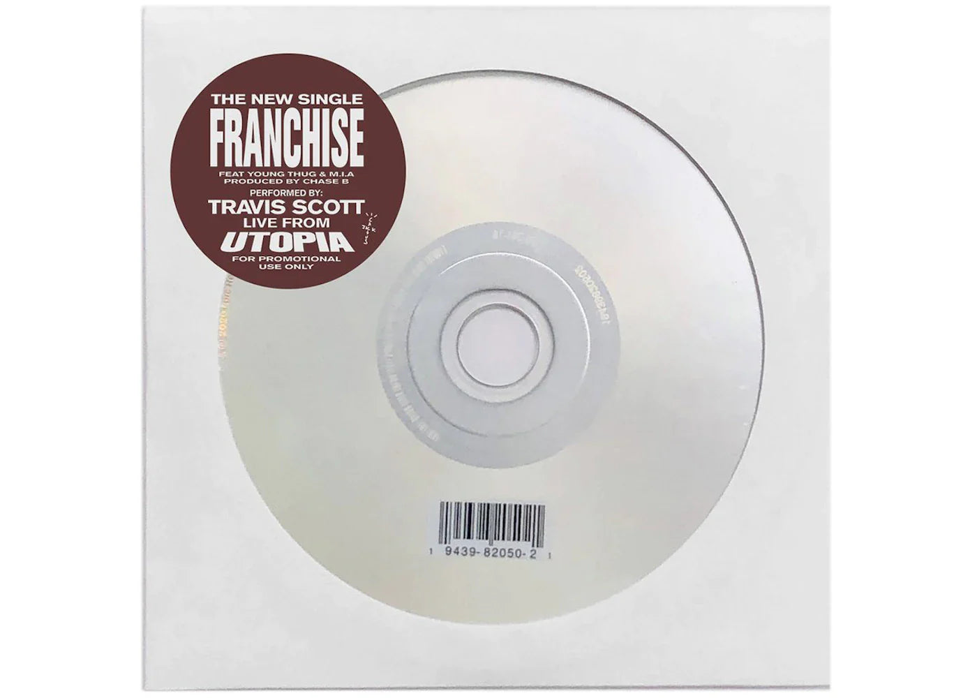 Travis Scott Franchise Promo Single CD 2020 (CJ-PROM-CD) One Size