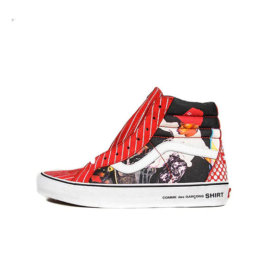 VANS SUPREME SK8-HI SUPREME CDG HAROLD HUNTER RED