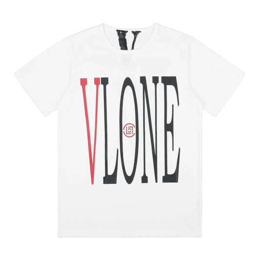 VLONE RED/WHITE STAPLE TEE