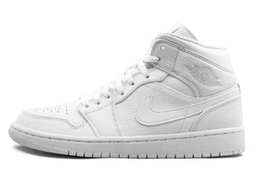 Nike Air Jordan 1 Mid Triple White (2018) 554724-109