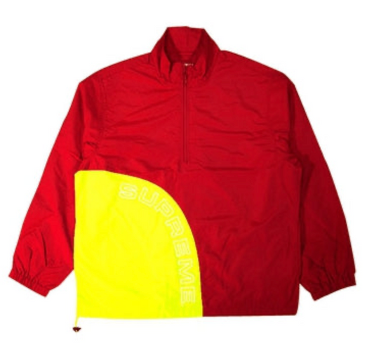 Supreme Corner Arc Half Zip Pullover Red