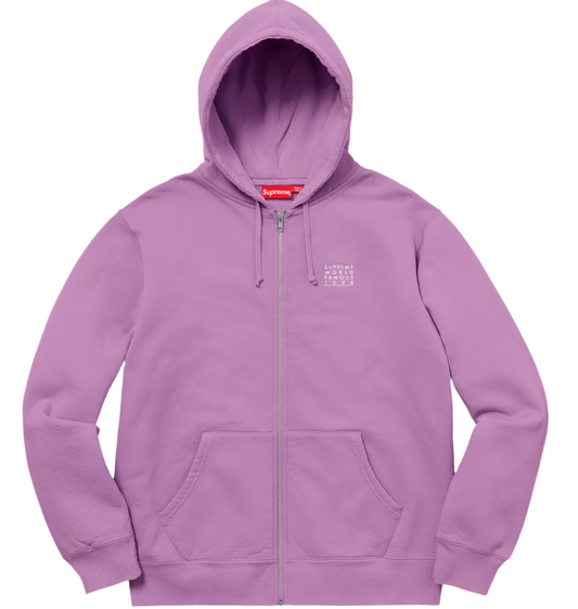 Supreme World Famous Zip Up Hooded