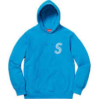 Supreme S Logo Hooded Sweatshirt Bright Royal FW18 (FW18SW50) Men Sizes M-L