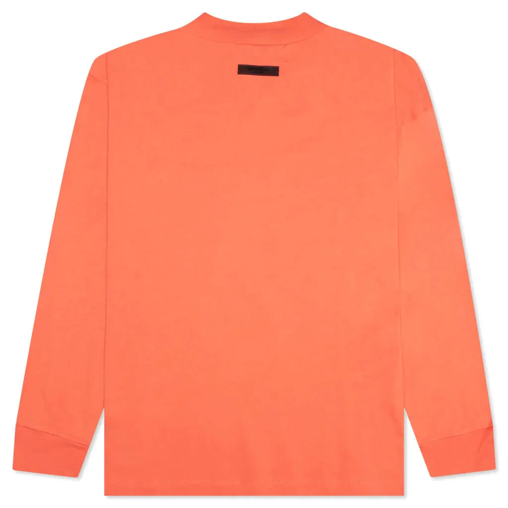 Fear Of God Essentials Long Sleeve Tee Coral Men's
