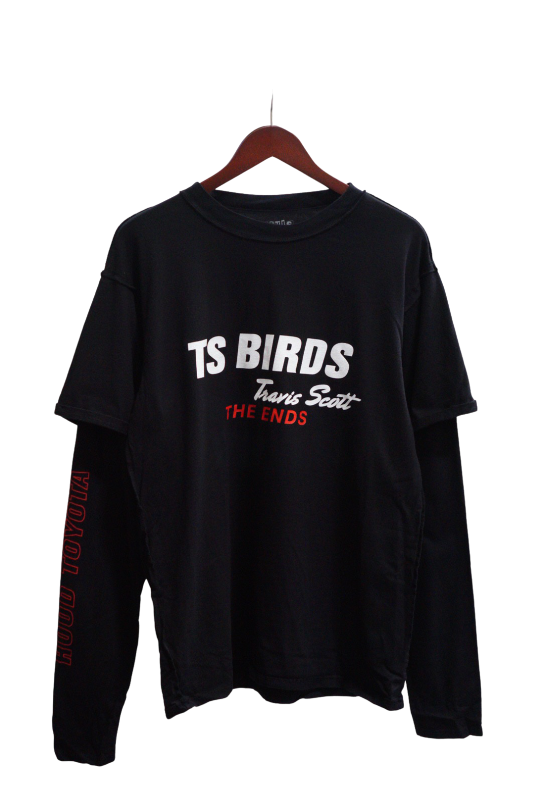 Travis Scott TS Birds The Ends Long Sleeve Tee Black (TSCJ-LS010) Mens Size S-XL