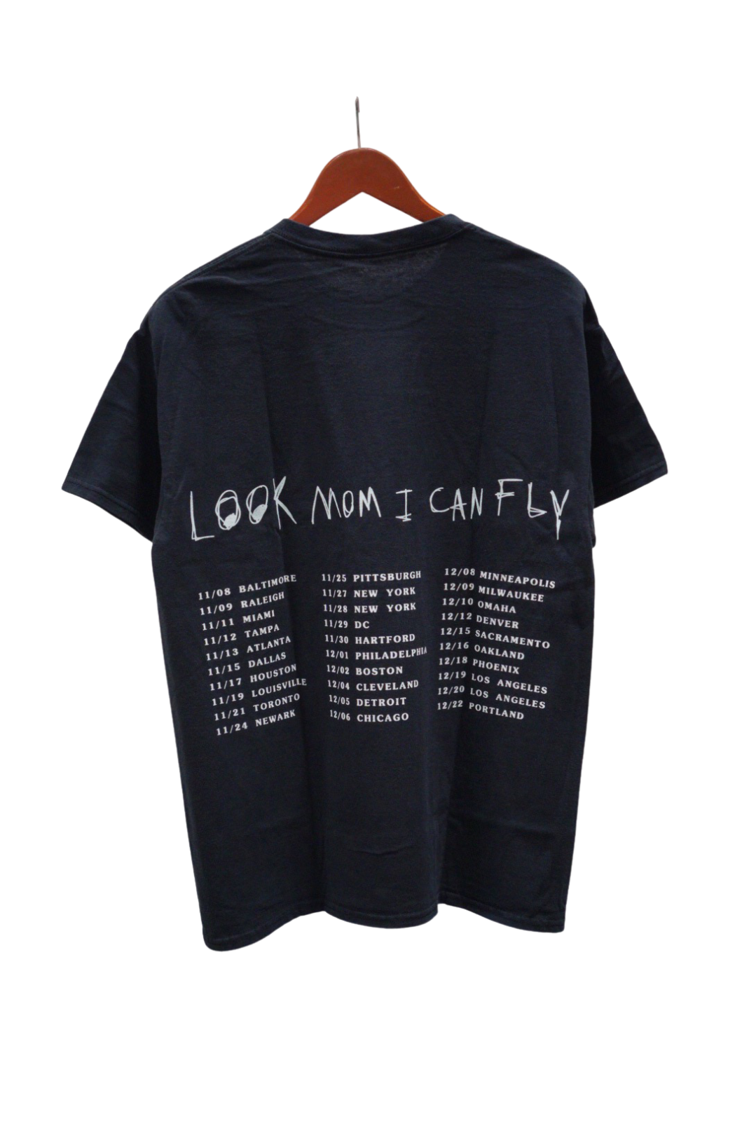 Travis Scott Look Mom I Can Fly Tour Tee Black (93665-232) Men's Size S-2XL