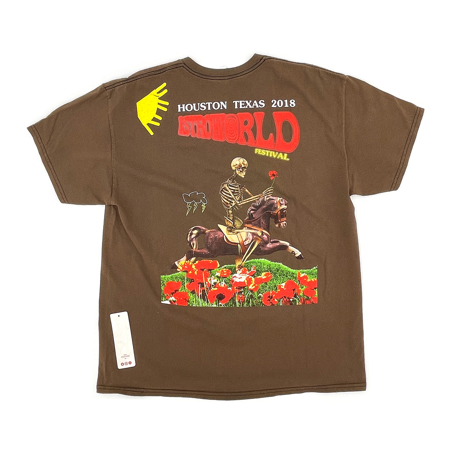 Travis Scott Astroworld Festival Bleached Tee (93665-239) Men's Size S-XL