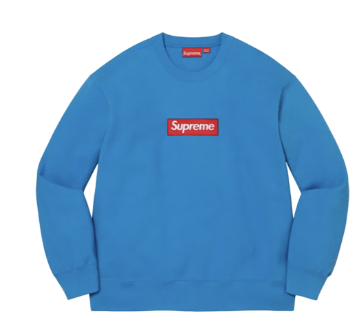 Supreme Box Logo Crewneck (FW22) Blue